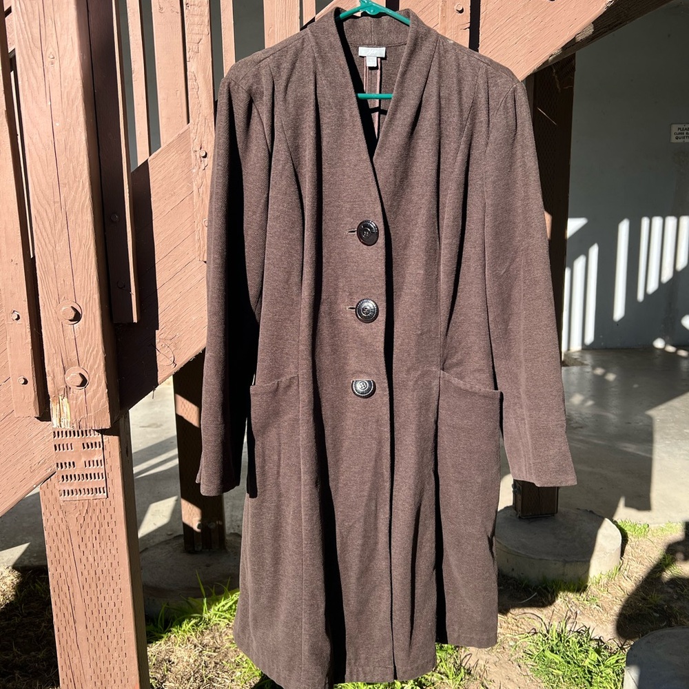 J. Jill Dark Brown Trench Coat